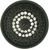 Toulouse Knob, Decorated With Swarovski® Clear Crystal, Matte Black 10058/4