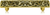 5'' cc Evening Dress 3 Pull, Clear Crystal Museum Gold Finish 10348MG