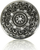 York Knob, Clear Crystal Burnish Silver Finish 7156/16