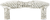 Fontainebleau 3'' cc Pull, Decorated With Swarovski® Clear Crystal, Matte Silver Finish 7671MS