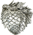 Edgar Berebi Arts & Craft Pinecone Knob In Burnished Silver Plate 8178-6