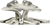 Edgar Berebi Arts & Craft Ginkgo Knob In Burnished Silver Plate 8185-6X
