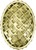 Thames Oval Knob, Decorated With Swarovski® Lt. Colorado Topaz Crystal, Florentine Gold 8456FG