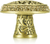 Glendale Court Knob, Lt. Colorado Crystal Burnish Brass Finish 8507BB