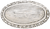Edgar Berebi Cambridge Oval Knob Decorated With Clear Swarovski Crystals In Burnished Silver Plate 8560-16