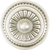 Jamestown Knob, Matte Silver Finish 9885MS