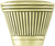 Urban Metro Oxford Knob, Burnish Brass Plate 101501/BB