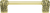Urban Metro Via Veneto 4'' cc Knob-pull, Burnish Brass Plate 101524/BB