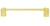 Urban Metro Oxford 10'' cc Appliance Pull, Satin Gold Plate 101600/SG