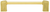 Urban Metro Oxford 6'' cc Pull, Museum Gold Plate 101616/MG