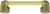 Urban Metro Saville 4'' cc Knob-pull, Burnish Brass Plate 101834/BB
