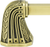 Urban Metro Saville 4'' cc Knob-pull, Burnish Brass Plate 101834/BB