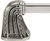 Urban Metro Saville 6'' cc Pull, Burnish Silver Plate 101836/BS