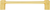 Urban Metro Via Veneto 12'' cc Appliance Pull, Satin Gold Plate 101872/SG