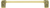 Urban Metro Via Veneto 8'' cc Pull, Burnish Brass Plate 102038/BB