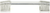 Urban Metro Oxford 3'' cc Knob-pull, Burnish Silver Plate 102413/BS