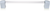 Urban Metro Oxford Ii 12'' cc Appliance Pull, Hidden White G101602/HW