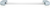 Urban Metro Oxford Ii 12'' cc Appliance Pull, Hidden White G101602/HW