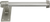 Wilton 8'' Hand Towel Right, Reeded Handle, Satin Nickel Finish 2112R/SN