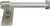 Wilton Tissue Bar Right, Reeded Handle, Satin Nickel Finish 2116R/SN