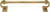 Sutton 18'' Towel Bar, Reeded Handle, Museum Gold Finish 2200R/18/MG