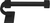 Sutton Tissue Bar Right, Reeded Handle, Matte Black Finish 2201R/4