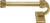 Sutton Tissue Bar Left, Reeded Handle, Museum Gold Finish 2202R/MG