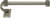 Sutton 12'' Hand Towel Bar Right, Reeded Handle, Antique Nickel Finish 2211R/AN