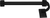 Sutton 12'' Hand Towel Bar Left, Reeded Handle, Matte Black Finish 2212R/4