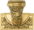 Georgetown Large Hook, Museum Gold Finish 2307/1