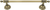 Hampton Crystalized 18'' Towel Bar, Decorated With Light Colorado Topaz Swarovski Crystals, Florentine Gold Finish 2550/18/FG