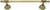 Hampton Crystalized 24'' Towel Bar, Decorated With Light Colorado Topaz Swarovski Crystals, Burnished Brass Finish 2550/24/BB