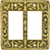 Switch Plates Double Gfi Lite Switch Cover, Lt. Colorado Topaz Crystal 7874FG