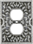 Switch Plates Double Outlet Switch Cover, Clear Crystal 7968/16