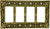 Switch Plates Glendale Quad Gfi Switch Cover 8968/1