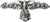 Acanthus leaves large knob Romanesque style with column base in Chalice. 1047-9