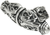 Acanthus leaves large knob Romanesque style with column base in Chalice. 1047-9