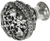 Juliane Grace large knob full round with Swarovski Clear Crystals in Chalice. 134-9C