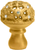 Juliane Grace medium knob full round with 13 Swarovski Clear Crystals in Gilded Mercury. 139-8C