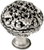Juliane Grace large knob full round with 17 Swarovski Clear & Aurore Boreale Crystals 143-11CAB