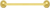 Caché 16'' cc towel bar 5/8'' reeded center 1706R-8C