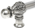 Acanthus 6'' cc with 5/8'' reeded center long pull Romanesque style in Chalice. 5550R-9