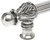Acanthus 9'' cc with 5/8'' reeded center long pull Romanesque style in Chalice. 5551R-9