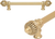 Cricket Cage 9'' cc with 5/8'' reeded center long pull large finial in Soft Gold. 5571R-27