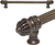 Cricket Cage 12'' cc with 5/8'' reeded center long pull large finial in Antique Brass. 5682R-3