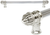 Cricket Cage 18'' cc with 5/8'' reeded center long pull large finial in Platinum. 5683R-24
