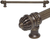 Cricket Cage 18'' cc with 5/8'' reeded center long pull large finial in Antique Brass. 5683R-3