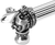 Charlemagne 9'' cc with 5/8'' reeded center long pull with large Fleur De Lys 5711R-9