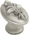 Charlemagne oval knob in Satin. 588-11