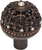 Versailles 7612-22C Oil Rub Bronze large round knob Fleur De Lys open basket w/ Swarovski Crystals 7612-22C